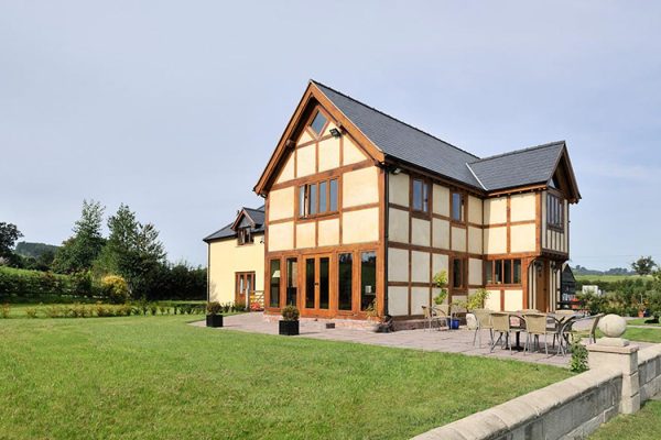 traditional oak framed home