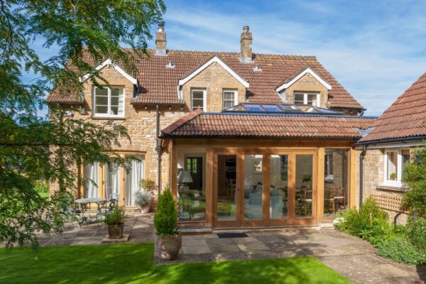 Oak frame extension. Oak framed buildings, oak home, oak self build, house styles