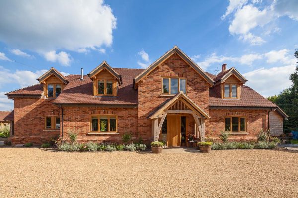 contemporary oak framed home