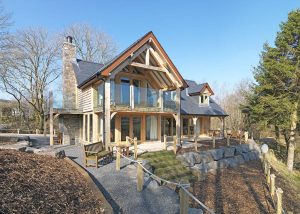 contemporary oak framed home