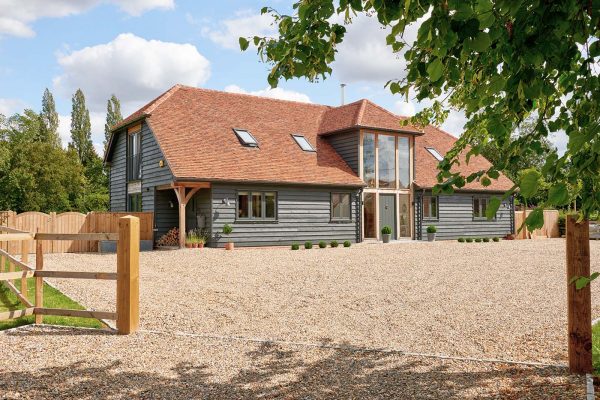barn style oak framed home