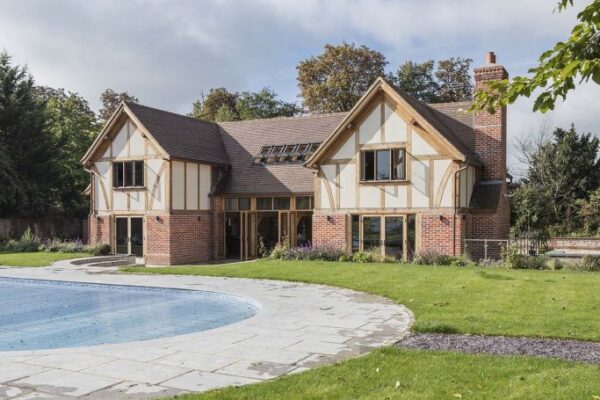traditioal oak framed home