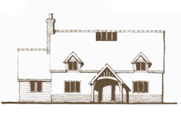 oak frame house design