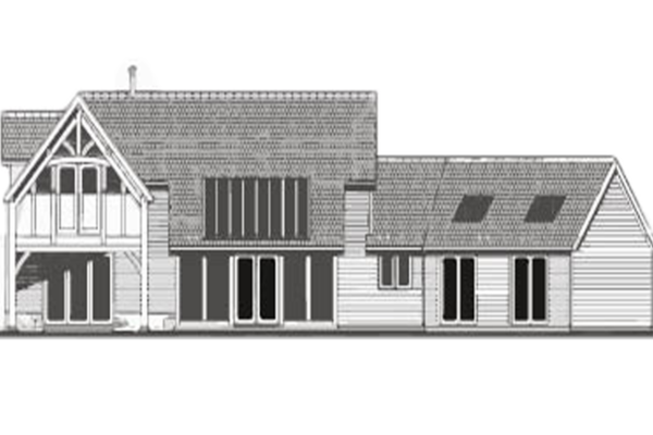 oak frame house design