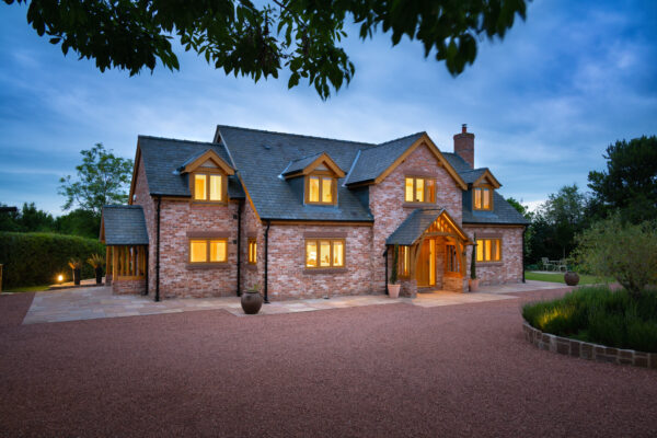 oak features, oak frame home, oak extension