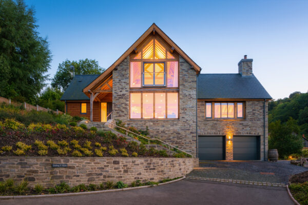 modern oak frame house