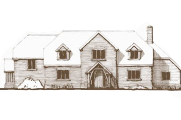 modern oak frame house