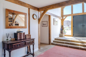 oak framed modern house