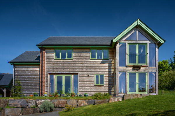 Modern oak frame home design