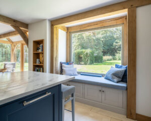 Oak frame buildings, Oak frame house, oak kitchen dining room