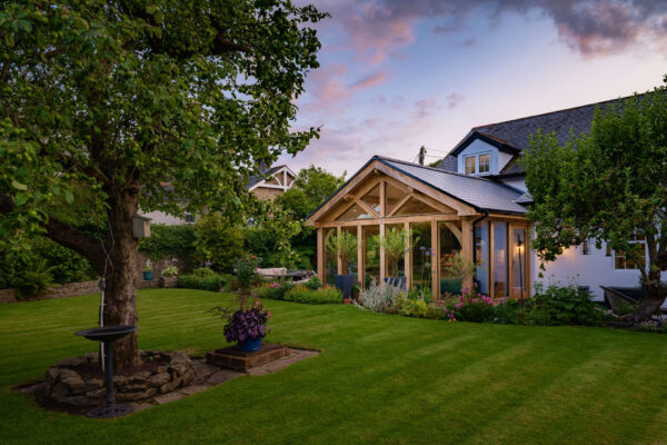 oak frame extension. sun room extension, oak frame extension, kitchen extension in oak