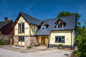 Modern cottage style oak framed home