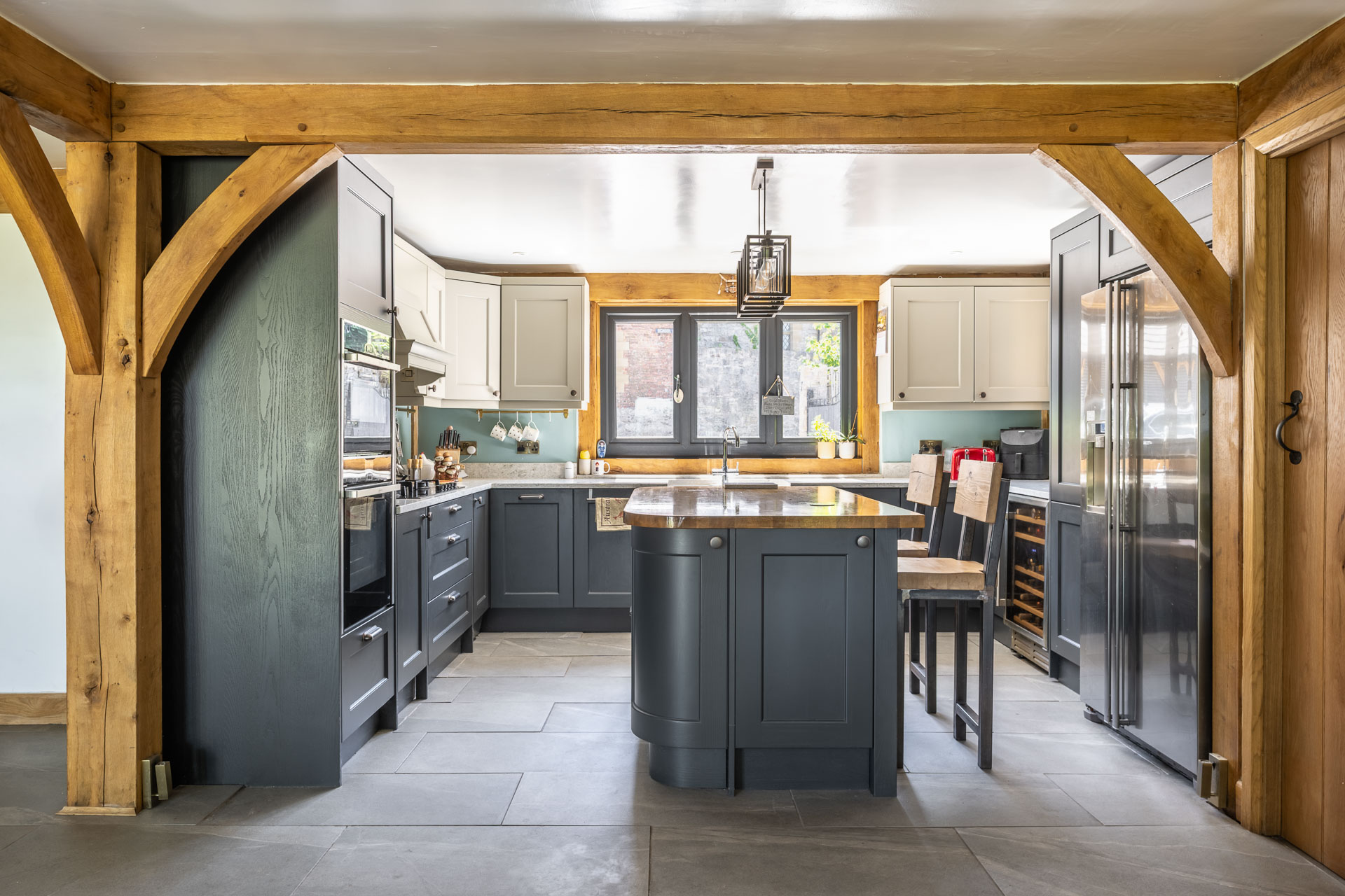 Modern cottage style oak framed home
