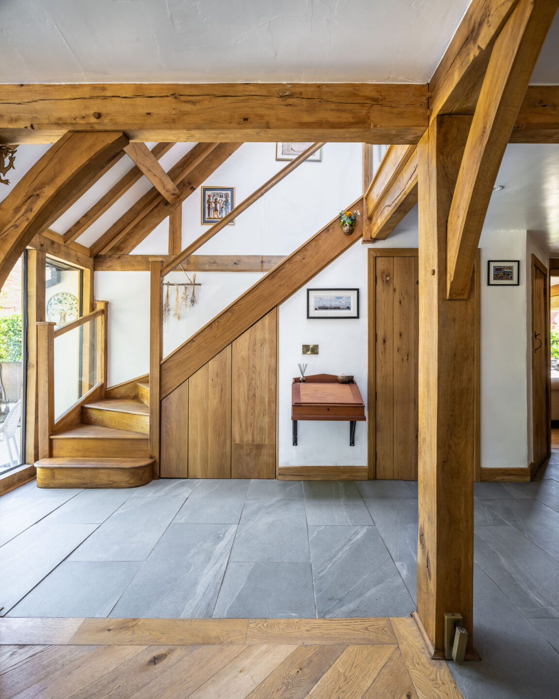 Modern cottage style oak framed home