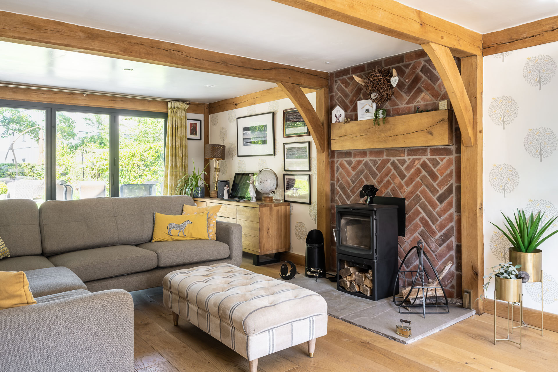 Modern cottage style oak framed home